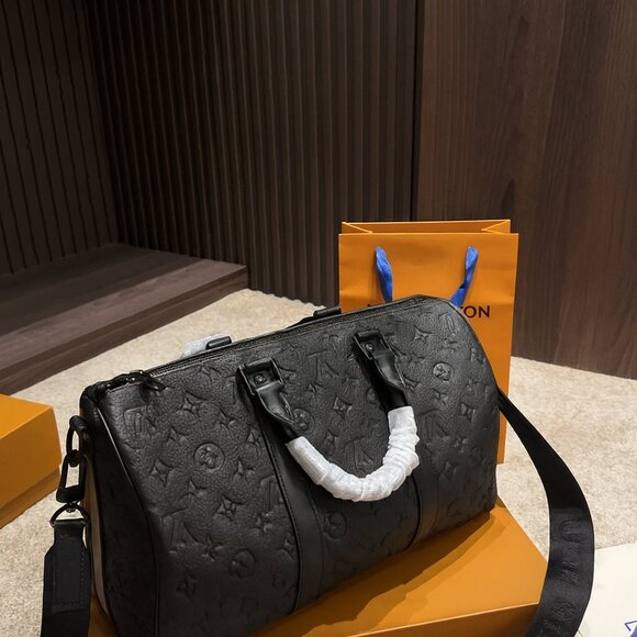 Louis Vuitton Keepall Bandoulière 35 – Monogram Embossed Leather - Picture 3 of 5